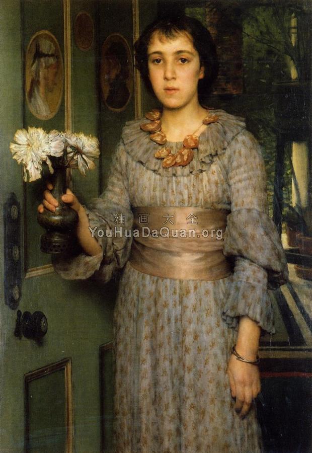 Portrait of Anna Alma-Tadema - 劳伦斯·阿尔玛·塔德玛